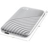 imageWestern Digital 2TB My Passport SSD Portable External Solid State Drive Red Sturdy and Blazing Fast Password Protection with Hardware Encryption  WDBAGF0020BRDWESNSilver