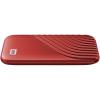 imageWestern Digital 2TB My Passport SSD Portable External Solid State Drive Red Sturdy and Blazing Fast Password Protection with Hardware Encryption  WDBAGF0020BRDWESNRed