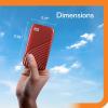 imageWestern Digital 2TB My Passport SSD Portable External Solid State Drive Red Sturdy and Blazing Fast Password Protection with Hardware Encryption  WDBAGF0020BRDWESNRed
