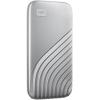 imageWestern Digital 2TB My Passport SSD Portable External Solid State Drive Red Sturdy and Blazing Fast Password Protection with Hardware Encryption  WDBAGF0020BRDWESNSilver