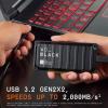 imageWestern Digital 2TB P40 Game Drive SSD  Up to 2000MBs RGB Lighting Portable External Solid State Drive  Compatible with Playstation Xbox PC ampamp Mac  WDBAWY0020BBKWESN500GB