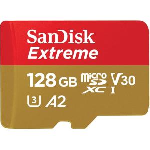 imageSanDisk 32GB Extreme microSDHC UHSI Memory Card with Adapter  Up to 100MBs C10 U3 V30 4K A1 Micro SD  SDSQXAF032GGN6MA128GB
