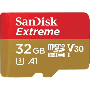 imageSanDisk 32GB Extreme microSDHC UHSI Memory Card with Adapter  Up to 100MBs C10 U3 V30 4K A1 Micro SD  SDSQXAF032GGN6MA32GB