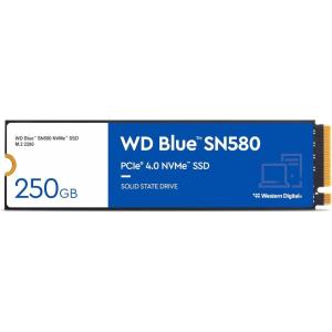 imageWestern Digital 2TB WD Blue SN580 NVMe Internal Solid State Drive SSD  Gen4 x4 PCIe 16Gbs M2 2280 Up to 4150 MBs  WDS200T3B0E250GB