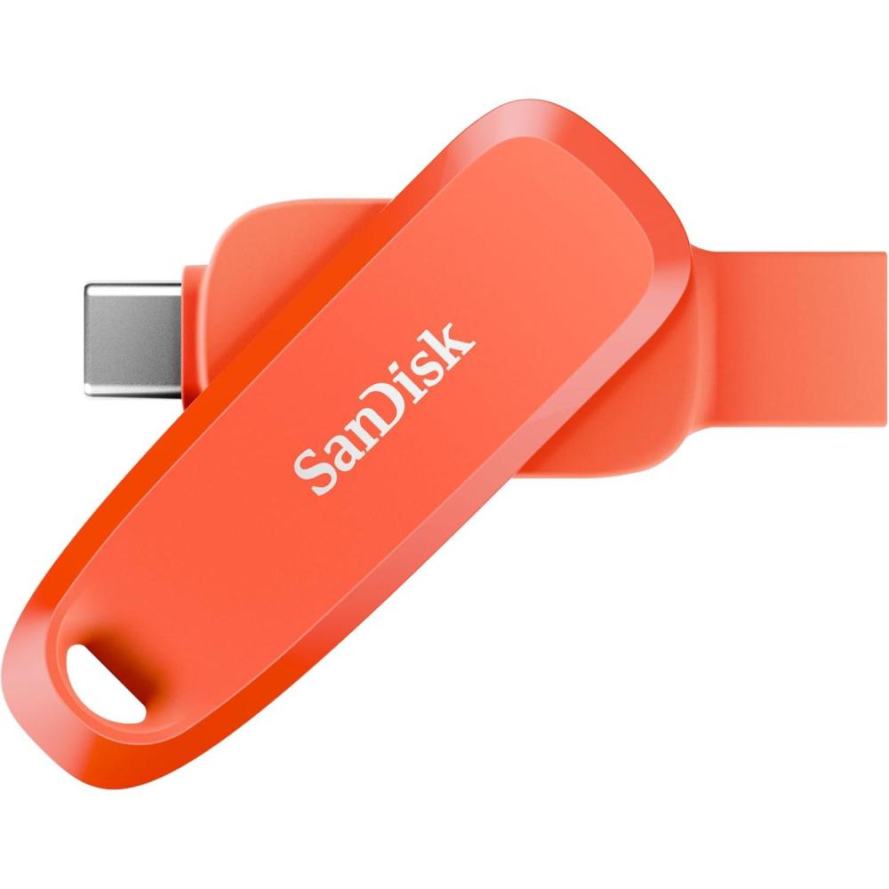 imageSanDisk 512GB Phone Drive for Android  The 2in1 USB for Smartphones Tablets and Computers  Thumb Drive with USB TypeC and TypeA Connectors Purple Opulence  SDDDC6512GG46PONasturtium Orange