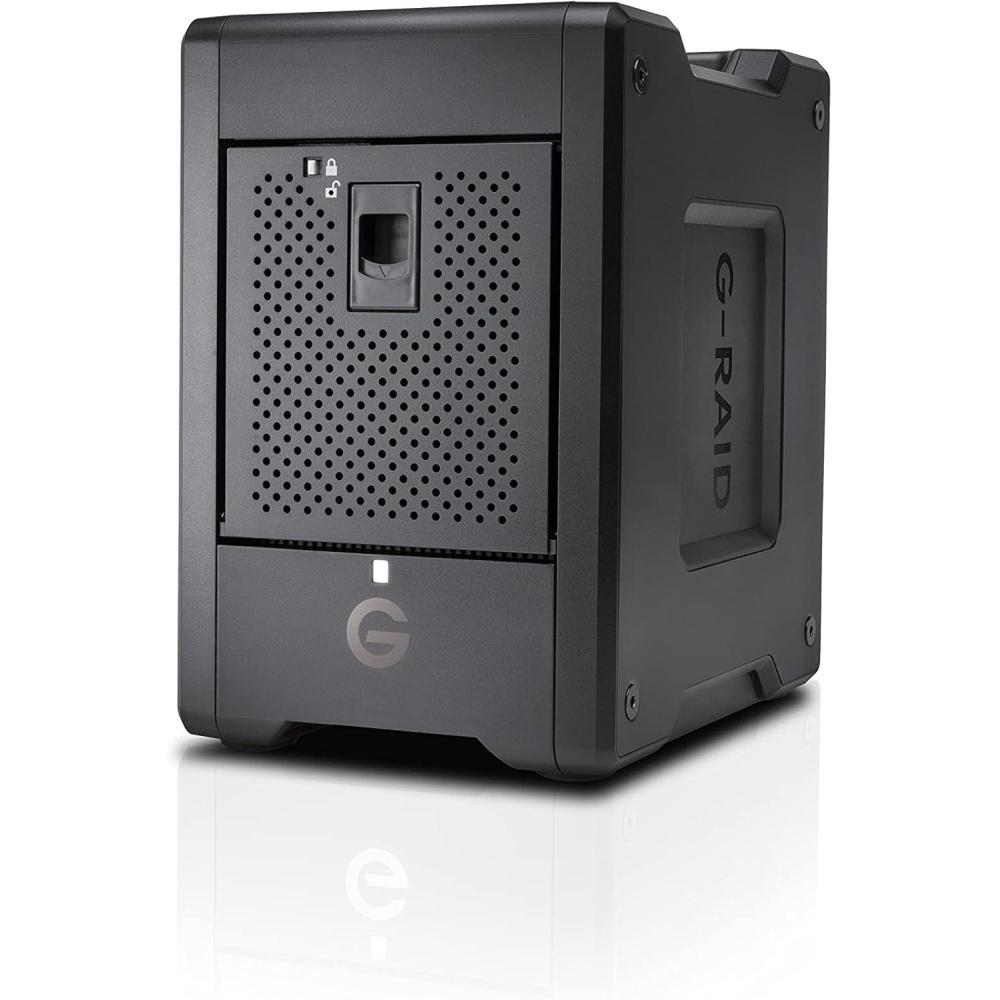 imageSanDisk Professional 24TB GRAID Shuttle 4  EnterpriseClass 4Bay External Hard Drive Thunderbolt 3 and USBC Transportable Hardware RAID  SDPH34H024TNBAAB48TB