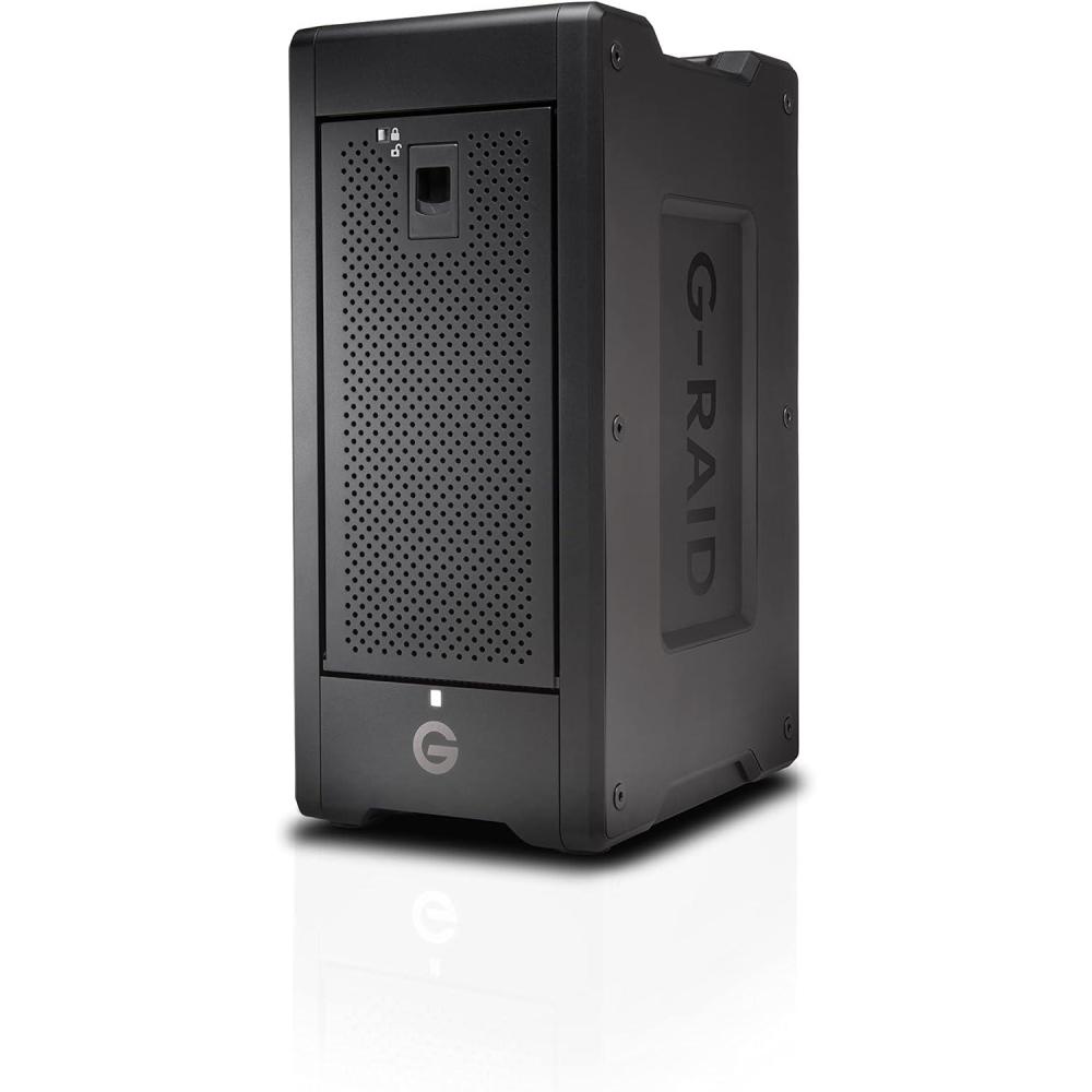 imageSanDisk Professional 96TB GRAID Shuttle 8  Transportable EnterpriseClass 8Bay External Hard Drive Thunderbolt 3 and USBC Hardware RAID Up to 1900MBs Read  SDPH48H096TNBAAB144TB