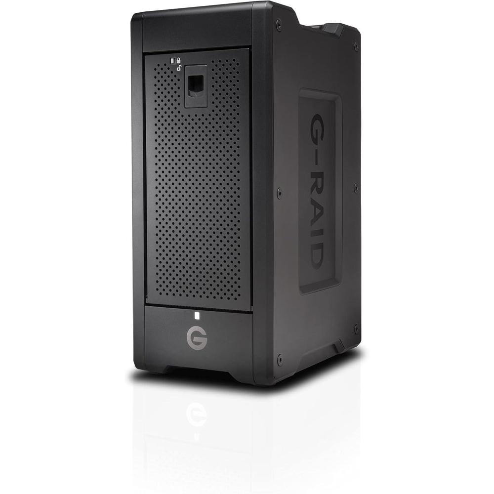 imageSanDisk Professional 96TB GRAID Shuttle 8  Transportable EnterpriseClass 8Bay External Hard Drive Thunderbolt 3 and USBC Hardware RAID Up to 1900MBs Read  SDPH48H096TNBAAB48TB