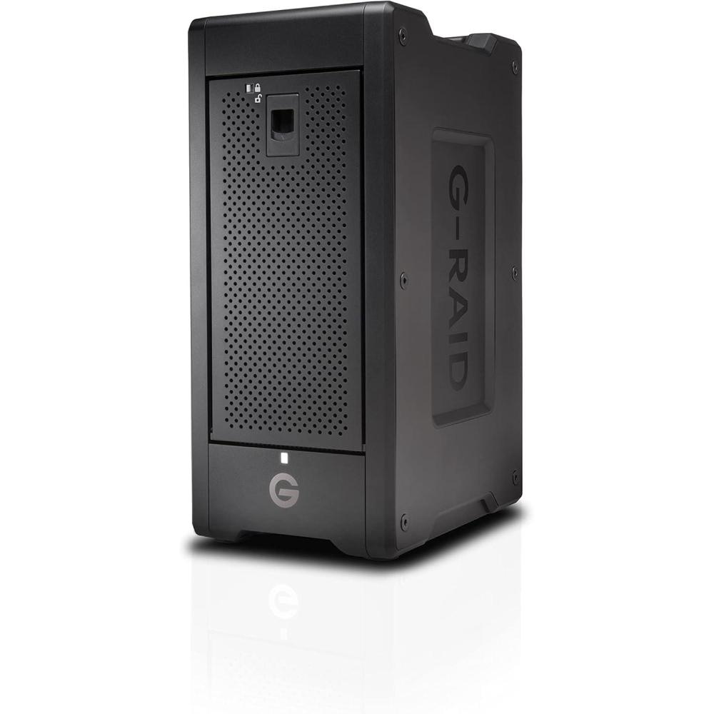 imageSanDisk Professional 96TB GRAID Shuttle 8  Transportable EnterpriseClass 8Bay External Hard Drive Thunderbolt 3 and USBC Hardware RAID Up to 1900MBs Read  SDPH48H096TNBAAB208TB