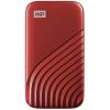 imageWestern Digital 2TB My Passport SSD Portable External Solid State Drive Red Sturdy and Blazing Fast Password Protection with Hardware Encryption  WDBAGF0020BRDWESNRed