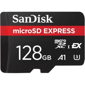 imageSanDisk 128GB microSD Express Card  Works with NintendoSwitch 2 Up to 880MBs Read Up to 480MBs Write 100MBs Sustained Write U3 C10  SDSQXFN128GGN4NN