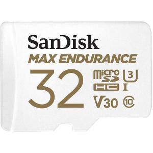 imageSanDisk 32GB MAX Endurance microSDHC Card with Adapter for Home Security Cameras and Dash cams  C10 U3 V30 4K UHD Micro SD Card  SDSQQVR032GGN6IA32GB