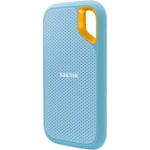imageSanDisk 4TB Extreme Portable SSD  Up to 1050MBs USBC USB 32 Gen 2 IP65 Water and Dust Resistance Updated Firmware  External Solid State Drive  SDSSDE614T00G25Sky Blue