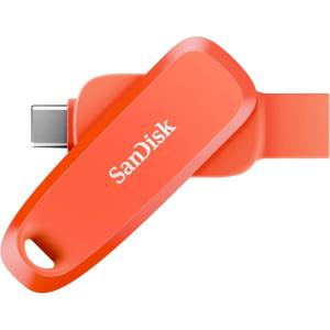 imageSanDisk 512GB Phone Drive for Android  The 2in1 USB for Smartphones Tablets and Computers  Thumb Drive with USB TypeC and TypeA Connectors Purple Opulence  SDDDC6512GG46PONasturtium Orange