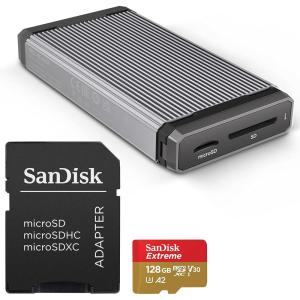 imageSanDisk 64GB Extreme microSDXC UHSI Memory Card with Adapter  Up to 170MBs with SanDisk Professional PROReader SD and microSD  High Performance Card Reader128GB