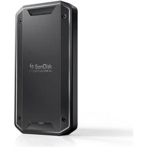 imageSanDisk Professional 2TB PROG40 SSD  Up to 3000MBs Thunderbolt 3 40Gbps USBC 10Gbps IP68 dustWater Resistance External Solid State Drive  SDPS31H002TGBC1D exFAT Version4TB