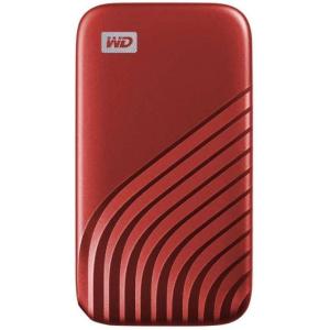 imageWestern Digital 2TB My Passport SSD Portable External Solid State Drive Red Sturdy and Blazing Fast Password Protection with Hardware Encryption  WDBAGF0020BRDWESNRed