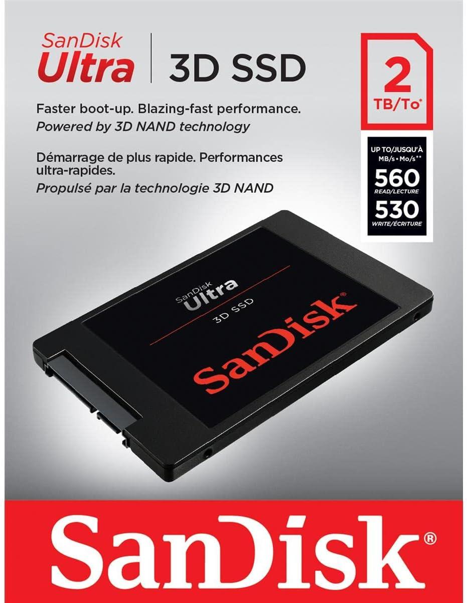 imageSanDisk Ultra 3D NAND 500GB Internal SSD  SATA III 6 Gbs 25 Inch 7 mm Up to 560 MBs  SDSSDH3500GG25Previous Generation