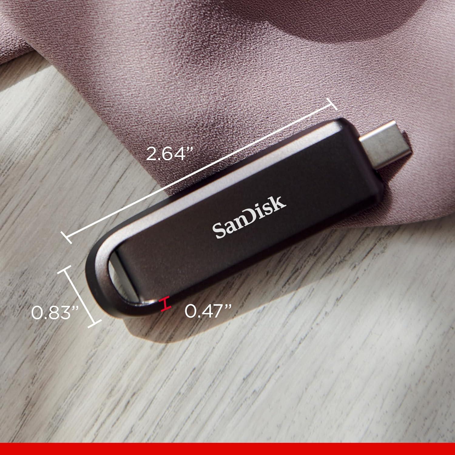imageSanDisk 1TB Extreme PRO Flash Drive with USBC  Up to 1000MBs Read speeds and 900MBs Write speeds  for Laptops Computers and Tablets  HighPerformance USB TypeC Black  SDCZ8901T00G46Black