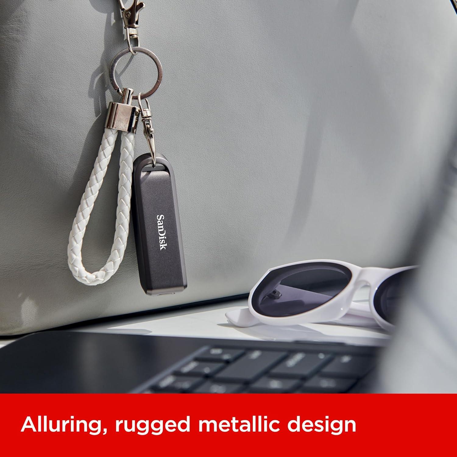 imageSanDisk 1TB Extreme PRO Flash Drive with USBC  Up to 1000MBs Read speeds and 900MBs Write speeds  for Laptops Computers and Tablets  HighPerformance USB TypeC Black  SDCZ8901T00G46Black