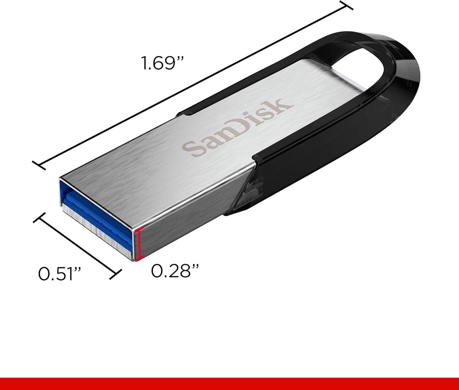 imageSanDisk 1TB Ultra Flair USB 30 Flash Drive  Up to 150MBs Read speeds HighSpeed USB 30 Performance Password Protection  Sleek Metal casing Black  SDCZ731T00G461TB