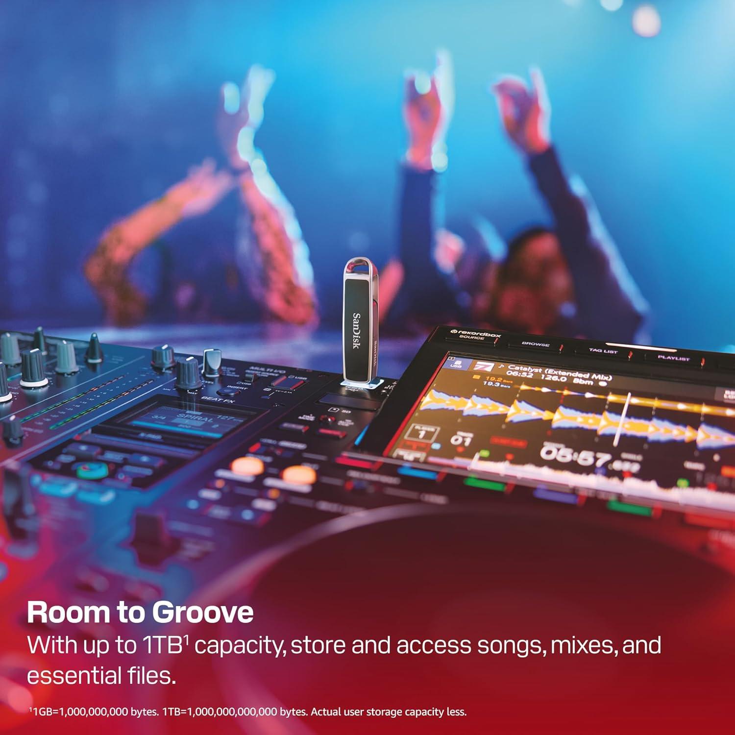 imageSanDisk 512GB DJ Flash Drive  Up to 1000 MBs Read Speed and 900 MBs Write Speed HighPerformance Dual Connector USB TypeC and USB TypeA Flash Drive  SDDDE1512GGR46
