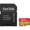 imageSanDisk Extreme Plus 64 GB microSDXC Memory Card  SD Adapter with A2 App Performance up to 170 MBs Class 10 U3 V3064 GB