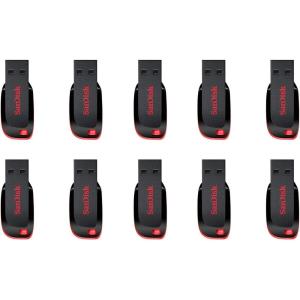imageSanDisk 8GB Cruzer Blade USB 20 Flash Memory Drive SDCZ50008G 10 Pack