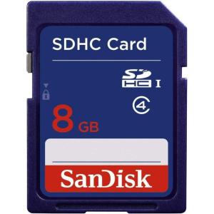 imageSanDisk 8GB SDHC Card Class 4 Secure Digital Flash Memory SDSDB008G  Bulk Packaging