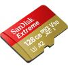 imageSanDisk 128GB Extreme microSD UHS I Card for 4K Video on Smartphones Action Cams ampamp Drones 190MBs Read 90MBs Write SDSQXAA 128G GN6MN RedGold128GB