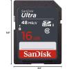imageSanDisk 5 Pack Ultra 16GB SD SDHC Memory Flash Card UHSI Class 10 Read Speed up to 48MBs 320X SDSDUNB016GGN3IN Wholesale Lot  5 Cases