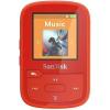 imageSanDisk 16GB Clip Sport Plus MP3 Player Red  Bluetooth LCD Screen FM Radio  SDMX28016GG46R Renewed