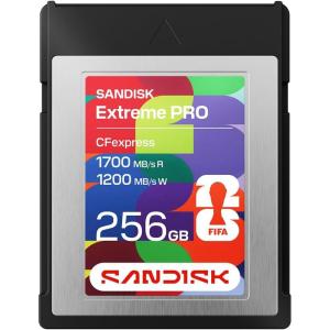 imageSANDISK 256GB CFexpress Type B Card  FIFA World Cup 2026 Edition Up to 1700MBs Read 1200MBs Write PCIe Gen 3x2 Officially Licensed Product of FIFA World Cup 2026  SDCFE256GGF4N