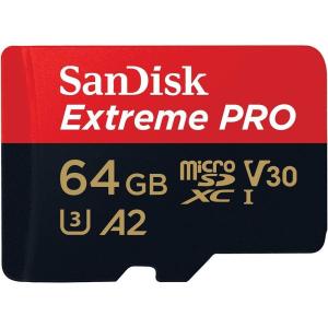 imageSanDisk 64GB Extreme PRO microSDXC Card  SD Adapter  RescuePro Deluxe up to 200 MBs with A2 App Performance for Smartphones Action Cameras or Drones UHSI Class 10 U3 V30