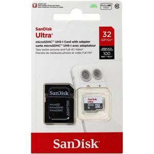 imageSanDisk Ultra 32GB UHSIClass 10 Micro SDHC Memory Card With Adapter  SDSDQUAN032GG4A32GB