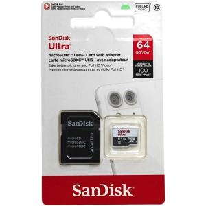 imageSanDisk Ultra 32GB UHSIClass 10 Micro SDHC Memory Card With Adapter  SDSDQUAN032GG4A64GB