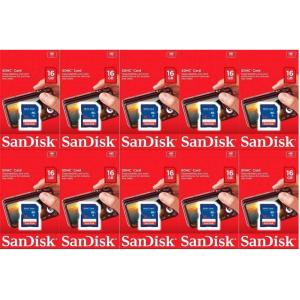 imageSandisk 16GB 10 Pack SD Card Bundle SDHC Class 4 Flash Memory  Model SDSDB016GB35 